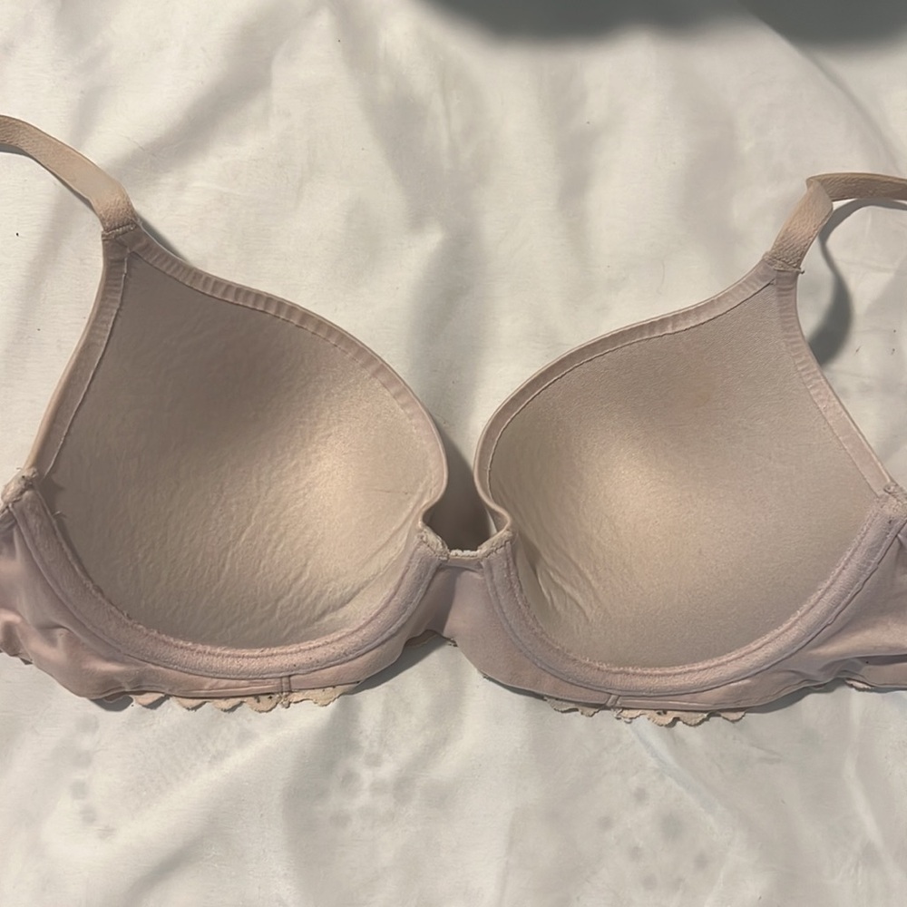 ⭐️(3/$25) AERIE Real Sunnie Lace Demi Push Up Blossom Lace Trim Bra - Picture 11 of 15
